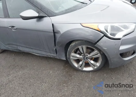 2012 Hyundai Veloster Base W/Black z USA, uszkodzony, nr VIN KMHTC6AD9CU064717